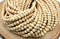 White Wood Beads, 8mm, Round
